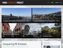 Tablet Screenshot of miniretirementproject.com